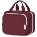 Narwey Hanging Travel Toiletry Bag for Women Wash Bag Cosmetics Makeup Bag Organizer for Travel Size Accessories Wine Red (Large)