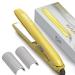 DAN Technology Travel Flat Iron 3/4 Inch Titanium Plate 2-in-1 Curling & Straightening Iron with Dual Temperature Dual Voltage Mini Hair Straightener
