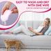 Silicone Socks for Feet - Anti-Slip Moisturizing Foot Mask (4 Pack) + 60g Foot Cream - Soothing Care for Cracked Skin - Skin Color & Pink - Buy Online on SooperMarket.com