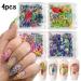 Buy 4Box 3D Dried Flowers Nail Art Stickers - Colorful DIY Mini Flower Petals for Nail Design - Natural Floral Decals for Manicure & Craft Accessories - Buy Online on SooperMarket.com