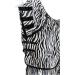 Marengos Zebra Fly Outdoor Ceiling Blanket | Insect Protection | Saddle Cutout & Neck Part | Fine-Meshed Design | Black & White | 125 cm - Buy Online on SooperMarket.com