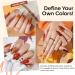 Modelones Gel Nail Polish Set - 6 PCS Neutral Nude & Brown Fall Colors 2024 | Gold Glitter Soak OFF Nail Gel Kit | Perfect Halloween Gift & DIY Manicure - Buy Online on SooperMarket.com