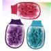 NOLITOY Bath Gloves - 3pcs Exfoliating Body Scrub Mitts for Dead Skin Removal | Double-Sided Shower Gloves - Buy Online on SooperMarket.com