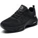 Pasick Men's Air Running Shoes - Lightweight Breathable Athletic Sneakers | US 7-12.5 (Black) - Buy Online on SooperMarket.com