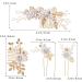 PLAFOPE 1 Set Comb Set Bride Side Combs Hair Decorations U Shaped Hair Pins Rhinestones Wedding Side Comb Wedding Hair Pins Wedding Veil Combs Flower Bridal Combs Hair Flowers Pearl White - Buy Online on SooperMarket.com