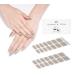 DANNI & TONI 28 Stickers Semi Cured Gel Nail Polish Strips Solid Colour Gel Nail Stickers (Khaki) Salon-Quality Gel Nail Polish Strips Manicure Stickers Set