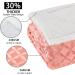 Sherpa Queen Size Pink Throw Blanket 90x90 - Cozy & Soft Fleece Blanket for Couch, Sofa, Bed - Reversible & Fluffy - Plush Brushed Finish - Buy Online on SooperMarket.com