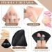 Triangle Makeup Sponge Set - 4 Pcs Cosmetics Face Powder Puff for Foundation - Soft Velvet Body Cushion Pads in Black Nude - Buy Online on SooperMarket.com