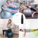 Peutier Gymnasium Ball Pump - Yoga & Inflatable Balls Pump with 10 Fitness Ball Plugs | Ideal for Gymnastics Ball & Easy Plug Replacement - Buy Online on SooperMarket.com