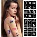 GFHIH Henna Tattoo Kit - 100 Reusable Black Templates for Girls | DIY Body Art Stencil Set - xB-22 Sheets - Buy Online on SooperMarket.com