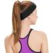Hanerdun Sport Headbands for Women & Men - 3 Pack Black Forehead Sweatbands for Running Cycling Jogging Tennis & Football - Buy Online on SooperMarket.com