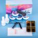 Wakaniya Builder Gel Nail Kit - 4 Colors UV Gel Set for Nail Extension - Includes Clear, White, Glitter, and Silver - Perfect for Beginners - DIY Nail Art Supplies - Buy Online on SooperMarket.com