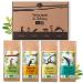 ORIGEENS ORGANIC YERBA MATE SET x4 | Organic Yerba Mate Tea 4x80gr | Mate Set Gift Idea
