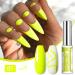 Neon Gel Polish Liner Gel Nail Polish 2 Colors Neon Set Yellow Green Liner Gel Art Soak Off Shimmer Nail Polishes For Drawing Lines Color Painting UV Liner Gel For Women Festival (B) - Buy Online on SooperMarket.com