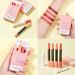 4Pcs Matte Lipstick Set - Retro Red Lip Tint & Balm | Long Lasting Waterproof Lip Makeup for Women & Girls - Buy Online on SooperMarket.com