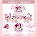 Buy 49-Piece Mini Mouse Cake Decoration Set - Cute Cartoon Topper for Girls' Birthday Parties - Perfect Pink Decor for Cakes - Buy Online on SooperMarket.com