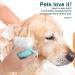 Molain Silicone Dog Cat Bath Brush Comb - Soft Grooming & Massage Brush with Shampoo Dispenser (Blue) - Buy Online on SooperMarket.com
