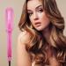 Titanium Hair Crimping Iron with 5 Heat Settings for Fluffy Hairstyles - UK Plug Rosy - Buy Online on SooperMarket.com