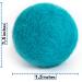 MEOWFIA Wool Ball Toys - 6-Pack Safe for Cats and Small Dogs - Felted Wool Cat Toy, Aquamarine - 1.5 & 2 - Buy Online on SooperMarket.com