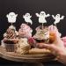 Rsstarxi 30 Halloween Ghost Cupcake Toppers Glitter White Spooky Halloween Cupcake Picks Halloween Baby Shower Cake Decorations for Ghost Theme Birthday Halloween Party Decorations Design 20 - Buy Online on SooperMarket.com