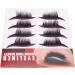 Eyelash Stickers Set 4 Pairs Reusable Waterproof Self Adhesive Glitter Easy to Use Makeup Bold Colors Black Wide Application (Purple) - Buy Online on SooperMarket.com