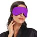 Haskirky Light Blocking Eye Mask - Adjustable Adult Men and Women Travel, Yoga, Meditation - Pure Purple - Buy Online on SooperMarket.com