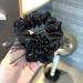 Elegant Elastic Hair Scrunchy with Rhinestone & Gypsophila Flowers - Hair Accessory for Girls, Women, Bride | AsggBah 1pc - Buy Online on SooperMarket.com