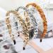 AWAYTR Chain Hairband for Women - Set of 3 Chained Reactions Headbands in Metal Resin (Gold, Silver, Amber) - Buy Online on SooperMarket.com