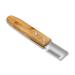 Mikki Bamboo Stripping Knife For Dog Grooming For Stripping Overgrown Hair from Top Coat Long Lasting Anti-Rust Blades Easy Hold Contoured Handle Fine Tooth for Silky Coated Dogs