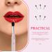 6pcs Silicone Lip Mask Brush Set - Perfect Lipstick & Balm Applicator Tool for Flawless Makeup - Black - Buy Online on SooperMarket.com