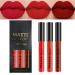 3Pcs Matte Lip Gloss Set Matte Liquid Lipstick Set Lip Stain Long-Lasting Waterproof Lipgloss Makeup Gift Lipsticks Set Vibrant Lips Set (05) #05