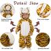 Doladola Unisex Baby Toddler Romper Jumpsuit Hooded Cartoon Sleepsuit | Infant Outfit 6-12 Months (Tiger) - Buy Online on SooperMarket.com