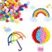 Molain 150Pcs 1 Inch Pom Poms - Assorted Colors for DIY Crafts and Party Decorations - Buy Online on SooperMarket.com