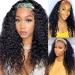 16 Inch Deep Wave Headband Wig | Brazilian Virgin Human Hair | Glueless Curly Wave | 150% Density | Natural Color | Wear and Go Machine Made Wig for Black Women - Buy Online on SooperMarket.com