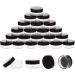 50 Pieces 3 Gram Sample Containers with Lids, Black Sample Jars, BPA Free Tiny Cosmetic Containers for Makeup, Lotion, Eye Shadow, Powder, and Lip Balms Black 3g-50 Count