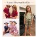SWOMOG Kids Silk Pyjamas Set - Short Sleeve Satin PJs for Boys and Girls | Button-Down Silky Nightwear for Children and Teens | Ages 4-16 | Champagne - 4-5 Years - Buy Online on SooperMarket.com