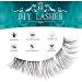 SISILILY 45 Cluster Lashes C Curl DIY Eyelash Extension Kit | Reusable 3D False Eyelashes with Glue and Tweezer | 10/12/14/15/16mm Length | DM04 - Buy Online on SooperMarket.com