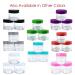 Beauticom 6 Piece 1 oz. Clear Acrylic Jars with Flat Lids for Creams Lotions Makeup & Samples - Ideal for Cosmetics & Herbs - Buy Online on SooperMarket.com