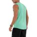 ODODOS Men's Muscle Shirt UPF 50+ Sleeveless Gym Tank Top Mint Green XXL Tall - Buy Online on SooperMarket.com