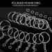 Teenitor Metal Split Key Chain Rings - 60 Pack 25mm Key Chains with 26mm Chains and Jump Rings - Ideal for Arts and Crafts - Buy Online on SooperMarket.com