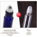 Alledomain 10Pcs 10ml Essential Oils Roller Bottles - Cobalt Blue Glass Rollers with Stainless Steel Balls | International Shipping Available - Buy Online on SooperMarket.com