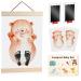 Togou2s Footprint Baby 2pcs Baby Footprint Set Handprint Baby Stamp Cushion Baby Prevency Set Without Contact To Color For Baby Shower Poster Kinderzimmer Baby Gift 0-6 months -Bear