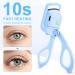 Rechargeable Heated Eyelash Curler - Quick Easy & Natural Curls | Handheld Electric Rizador de Pesta as (Blue) | Long-Lasting Makeup Solution - Buy Online on SooperMarket.com