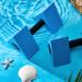 4 Pcs Triangular Aquatic Exercise Dumbbells Set - Blue EVA Foam Water Weights for Pool Exercise - Resistant Water Aerobics Equipment - Buy Online on SooperMarket.com