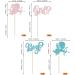 Rsstarxi 24 Pack Valentine's Day Gender Reveal Cupcake Toppers Glitter Boy or Girl Cupcake Toppers Pink or Blue Valentines Cupid Cupcake Picks for Baby Shower Gender Reveal Party Cake Decorations Design 21 - Buy Online on SooperMarket.com