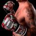 Buddha Fight Wear Fantasy Luzbel Boxing Gloves - 16oz Red - Muay Thai & Kickboxing - Odor-Resistant Synthetic Leather - Reinforced Seams - Unique Designs - Buy Online on SooperMarket.com