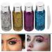 Gogogmee 4pcs Set Colorful Eye Shadow Body Glitter Festival Glitter Gel Glitter Body Lotion Liquid - Buy Online on SooperMarket.com