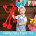 Lixiaoyan Double Head Plush Toy - 21.65-inch Bendable Siren Head Doll | Cartoon Whistle Toy for Kids & Adults - Perfect Birthday Gift (Red) - Buy Online on SooperMarket.com