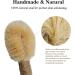 Sisal Dry Body Brush for Exfoliation and Skin Health - Natural Bristles, Improve Blood Circulation, Reduce Cellulite and Ingrown Hairs - Buy Online on SooperMarket.com