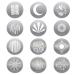 Soonpho 12-Pack Round GOBO Kit 66mm Metal Plate with Different Patterns Works with Godox SA/VSA Spotlight Attachment and Soonpho OT1 Pro II III Optical Snoot to Create Different Lighting Effects